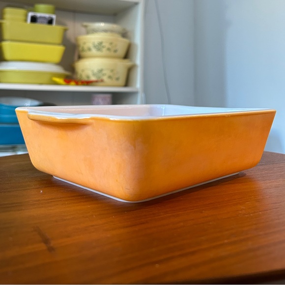 Vintage Pyrex Orange Large Refrigerator Dish 503 1.5QT - Picture 3 of 6